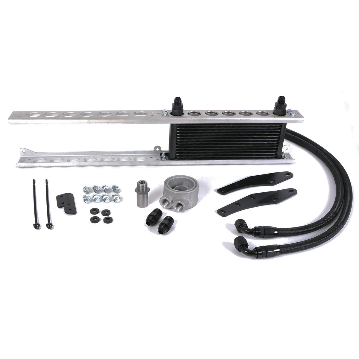 Derale Direct Fit 2011-2014 Ford Mustang GT 5.0 16 Row Engine Oil Cooler Kit LHD