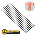 Heat Protection Exhaust Wrap Locking Ties 200mm (8 Inch) Long Heavy Duty Qty 8