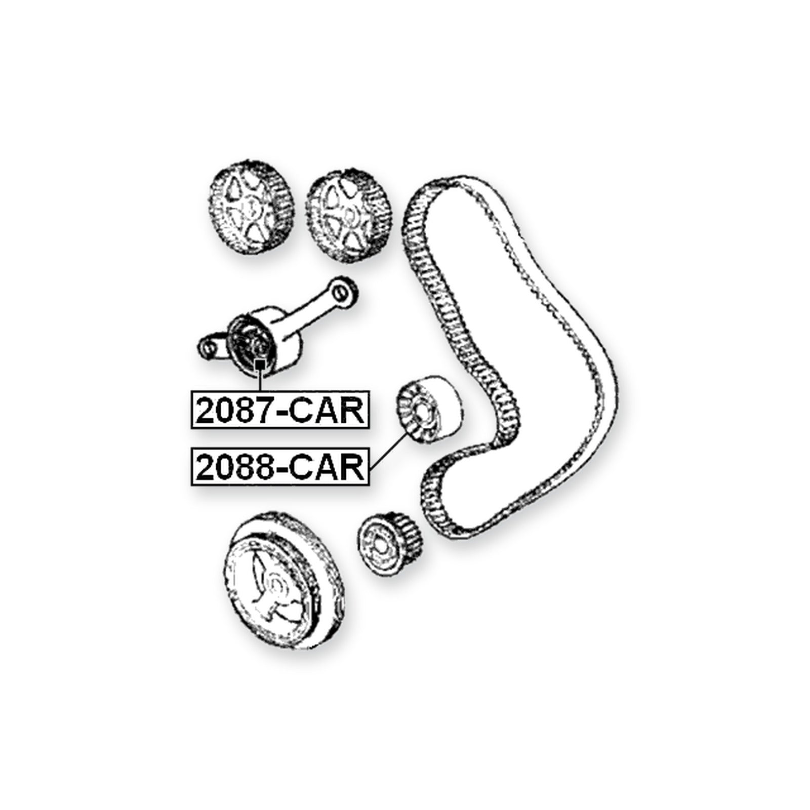 Jeep Cherokee Timing Belt Tensioner Pulley