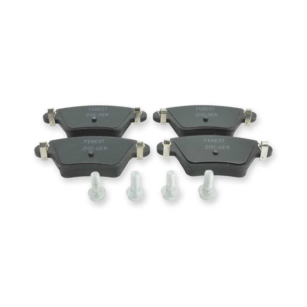 Jaguar Rear Pad Kit, Disc Brake - (Including Bolts, With Anti Squeal Shim)