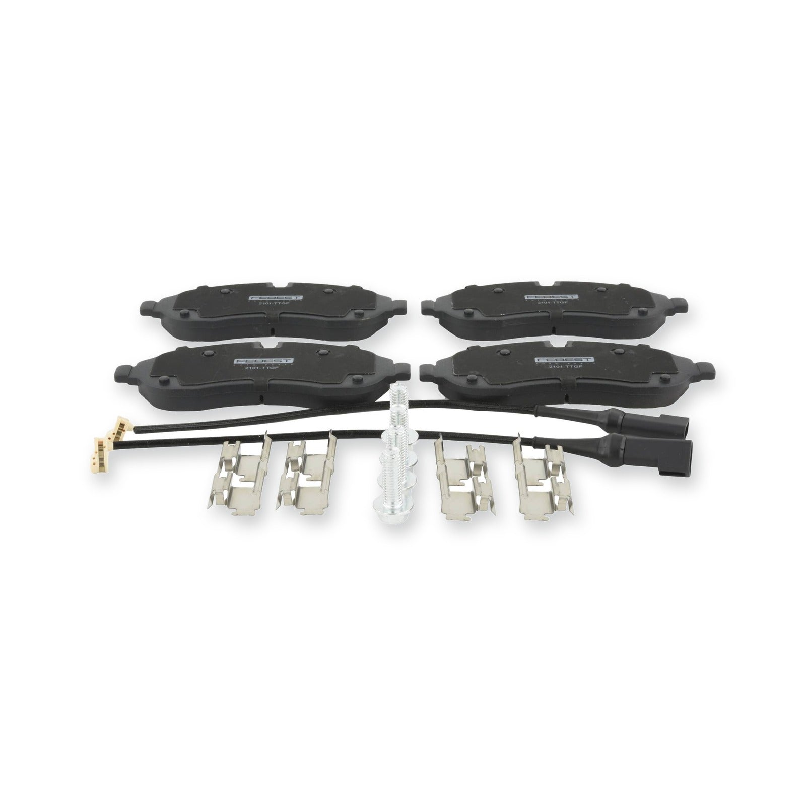 Ford Transit Custom Front Pad Kit, Disc Brake (With Wear Sensor, With Brackets)