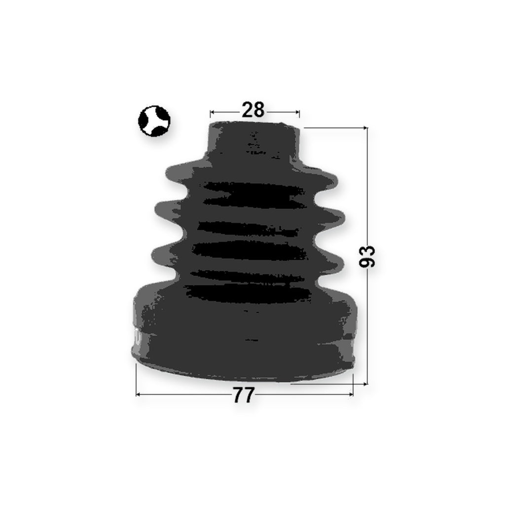 Volvo C30 Inner Boot CV Joint Kit 77X93X28