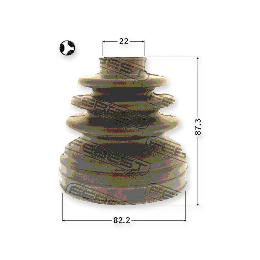 Ford Transit Connect TC7 Inner Boot CV Joint Kit 78.5X84X20