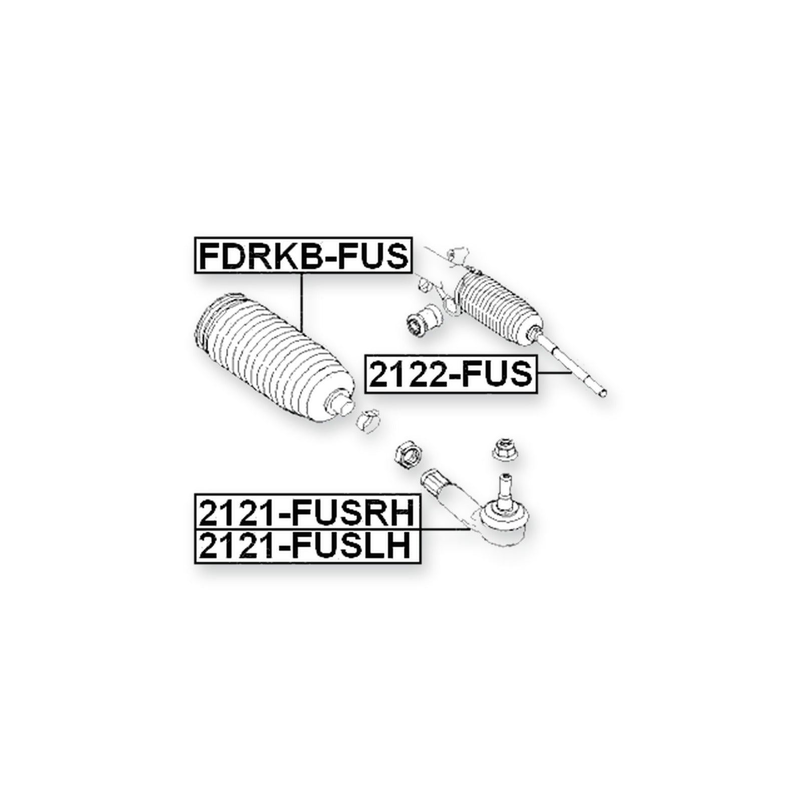 Ford Fiesta Front Steering Tie Rod