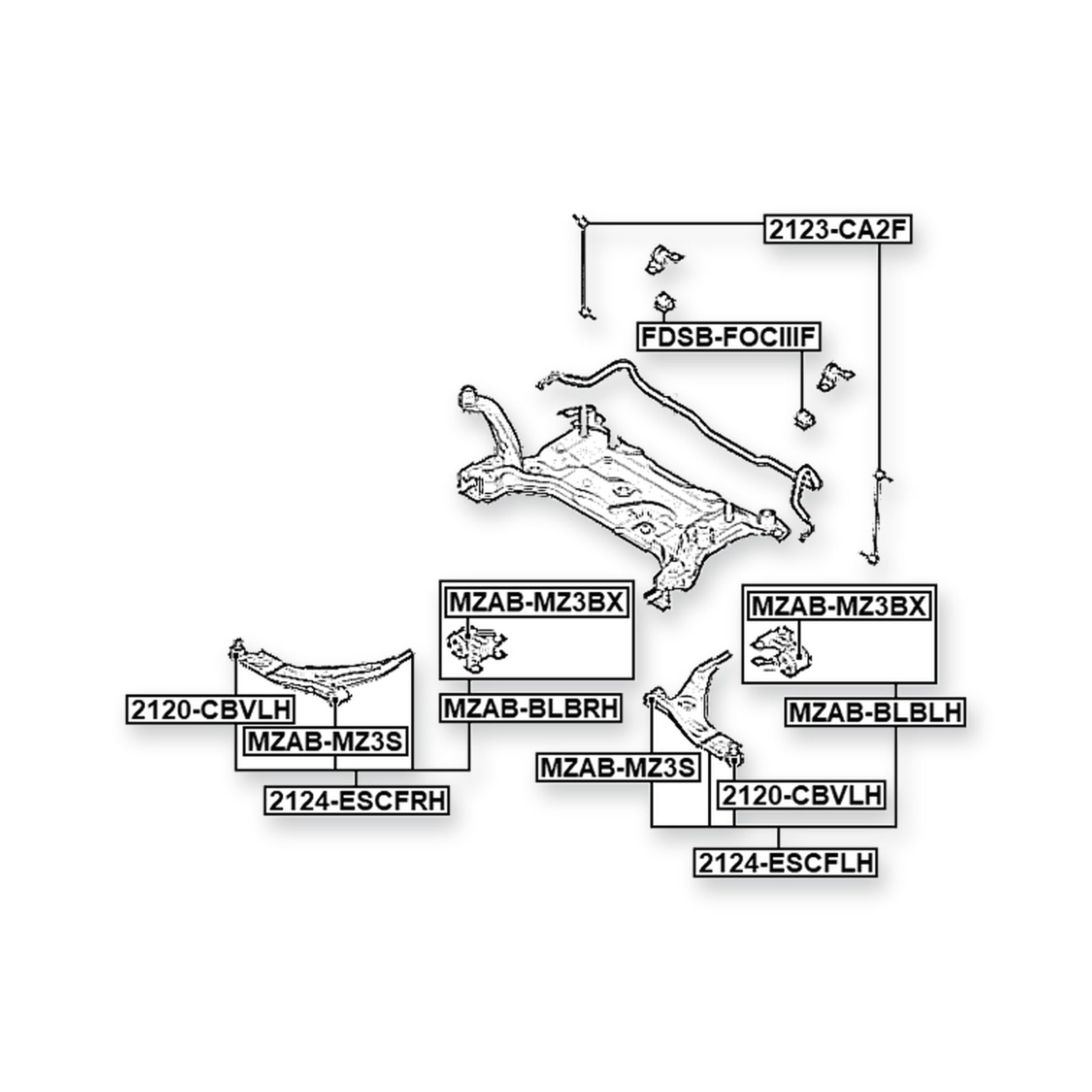 Ford Escape M2 Front Right Control Arm