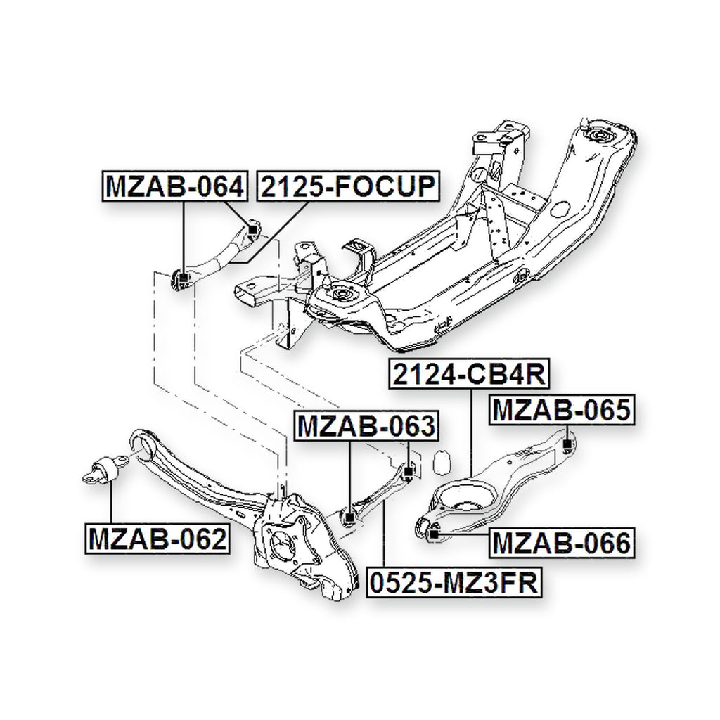 Ford C-Max Rear Upper Transverse Link