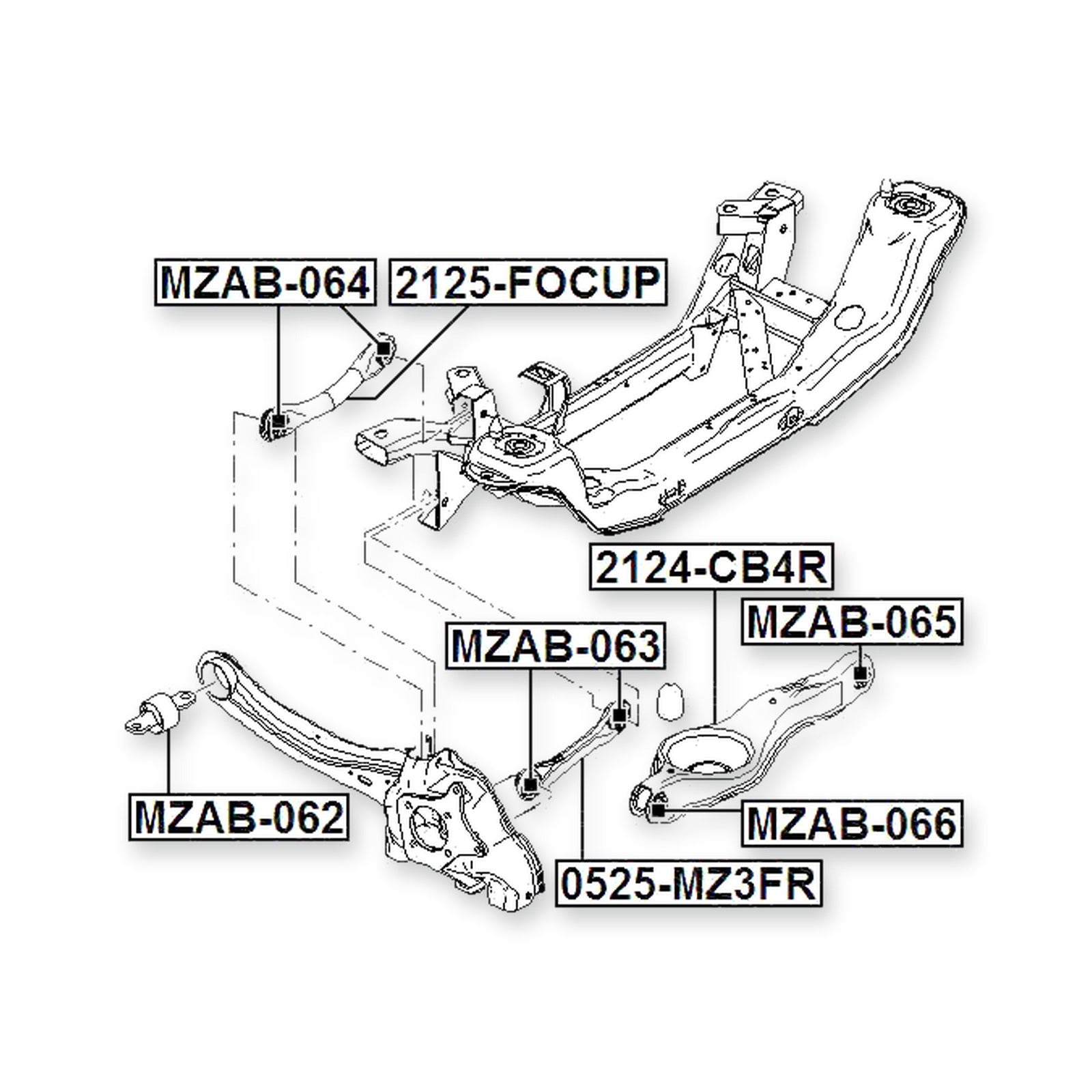 Ford C-Max Rear Upper Transverse Link