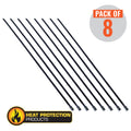 Heat Protection Exhaust Wrap Locking Ties 355mm (14 Inch) Long Heavy Duty Qty 8