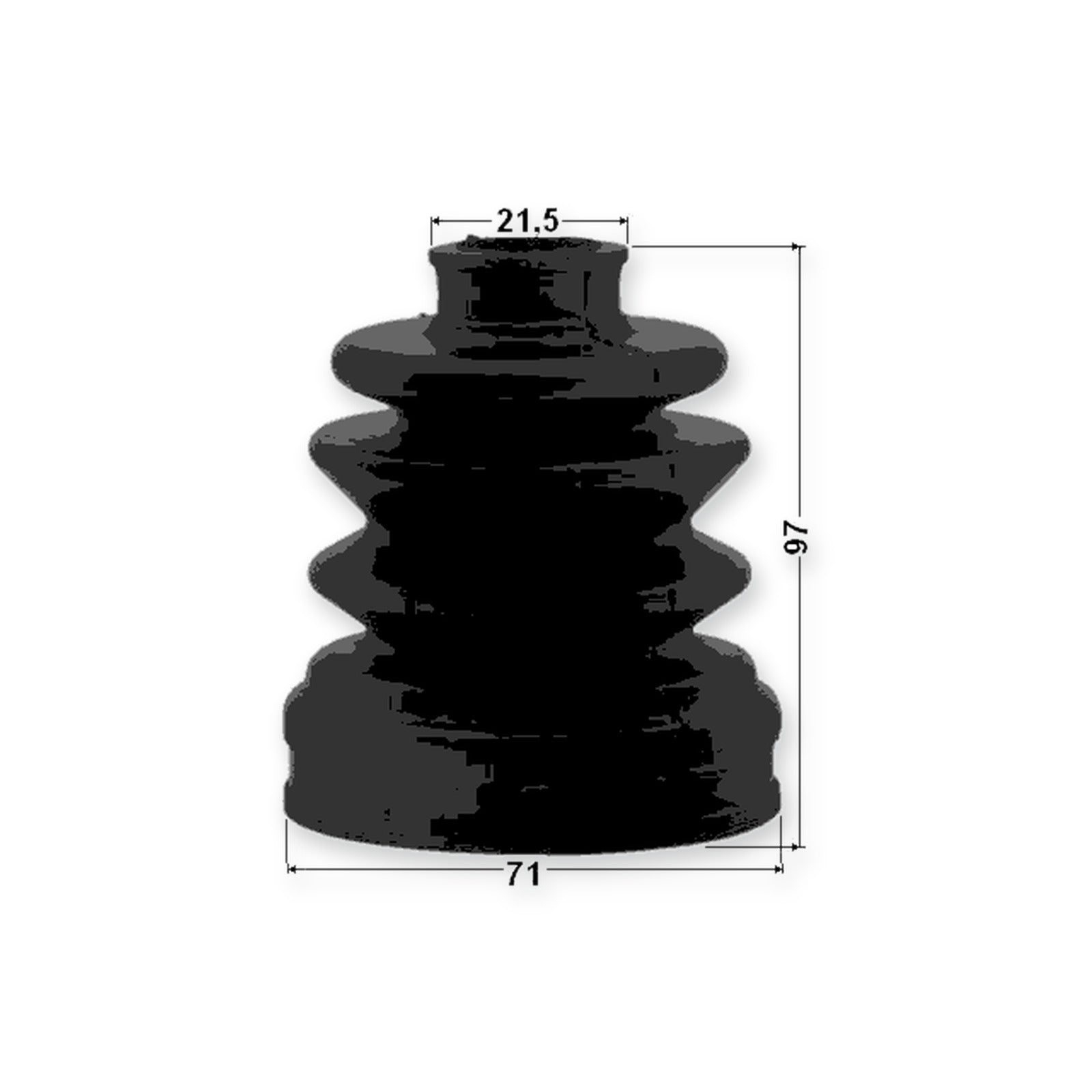 Ford C-Max Rear Inner Boot CV Joint Kit 71X97X21.5 & More