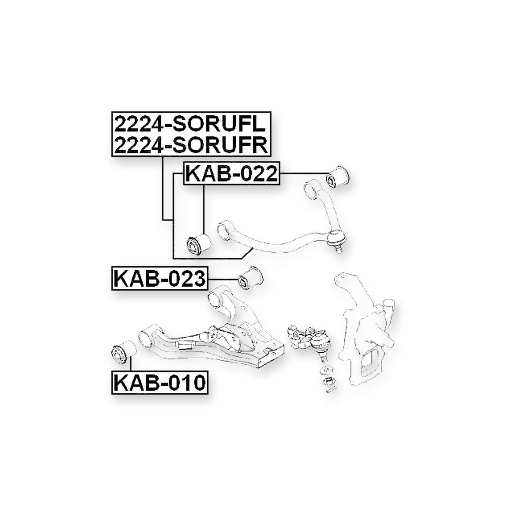 Kia Sorento Front Left Control Arm 2006-on