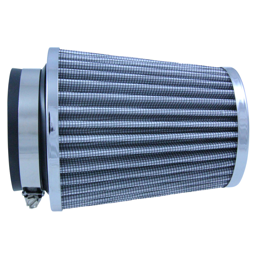 TFI Racing Mini Stack Pod Air Filter 3 inch ID Neck- Chrome End