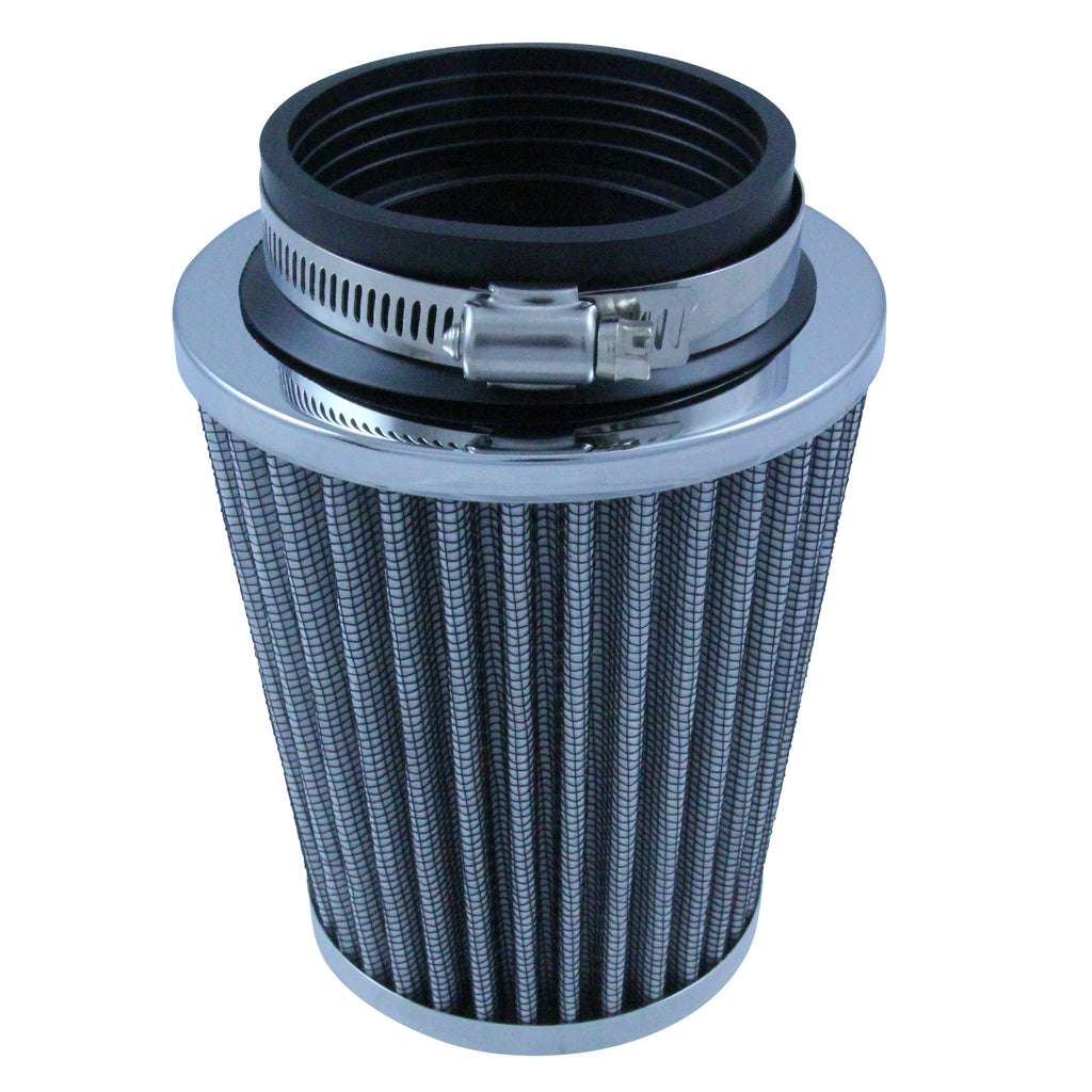 TFI Racing Mini Stack Pod Air Filter 3 inch ID Neck- Chrome End