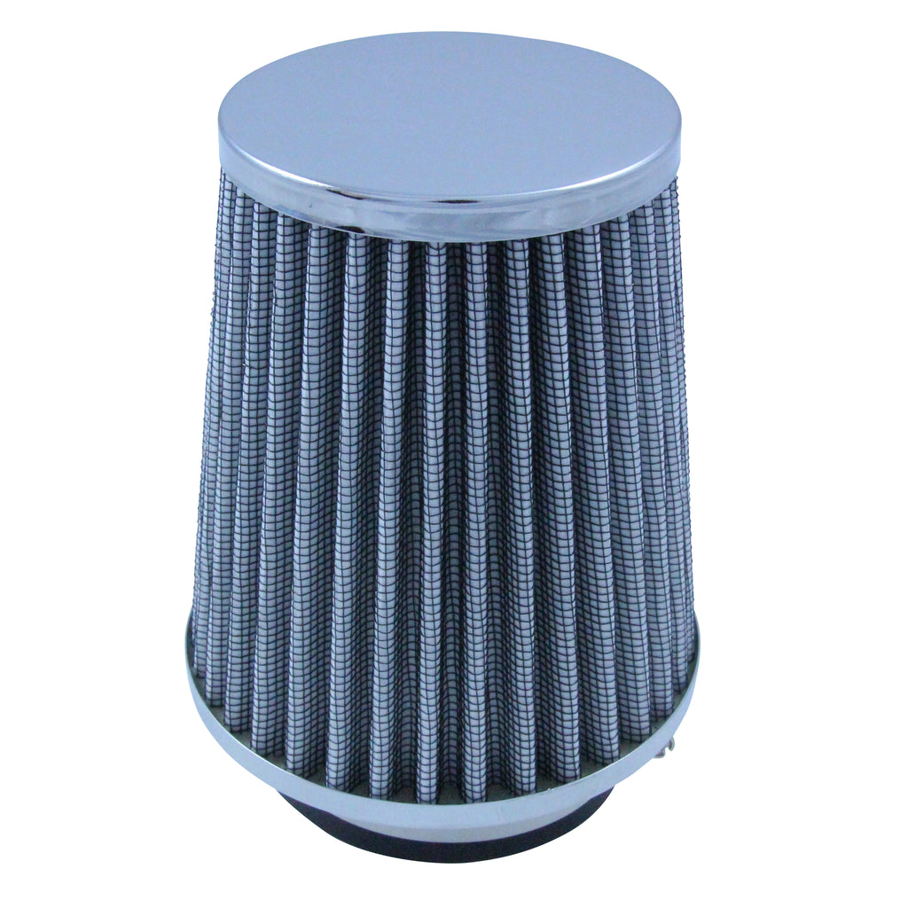 TFI Racing Mini Stack Pod Air Filter 3 inch ID Neck- Chrome End
