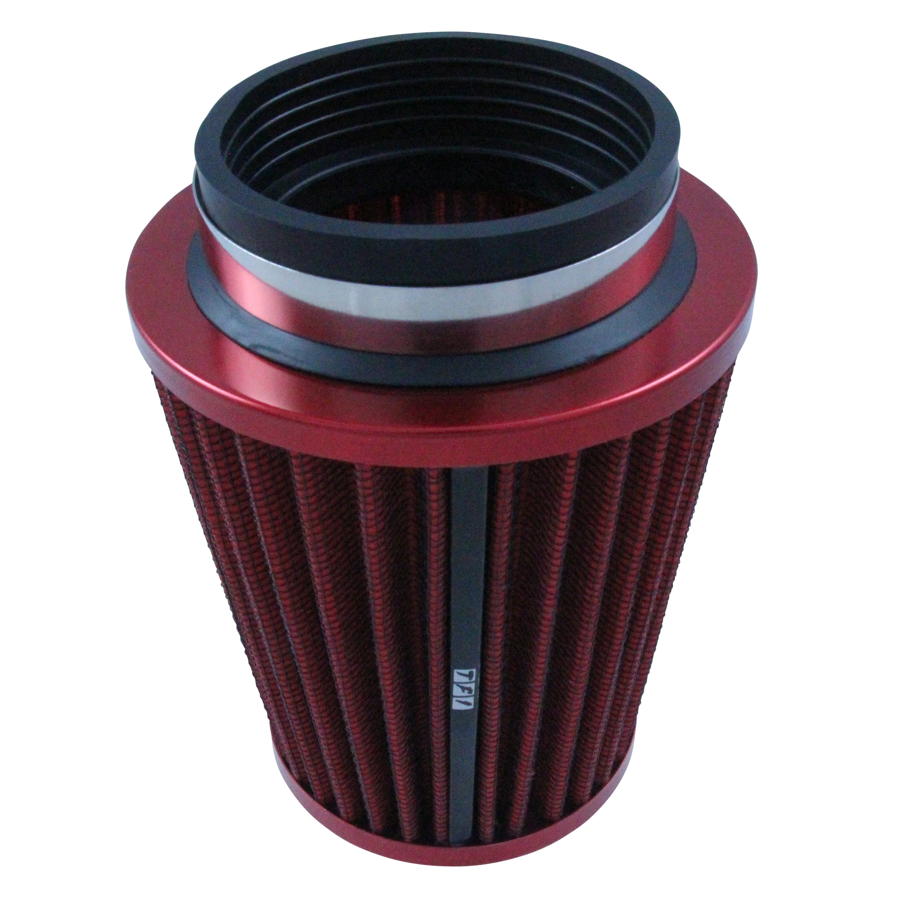 TFI Racing Mini Stack Pod Air Filter 3 inch ID Neck- Red End