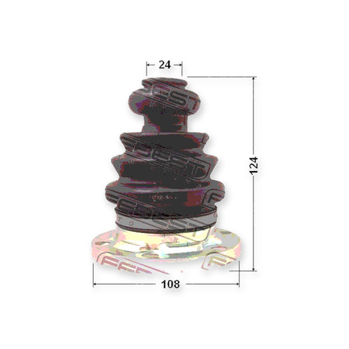 Audi 100 Inner Boot CV Joint Kit 108X124X24