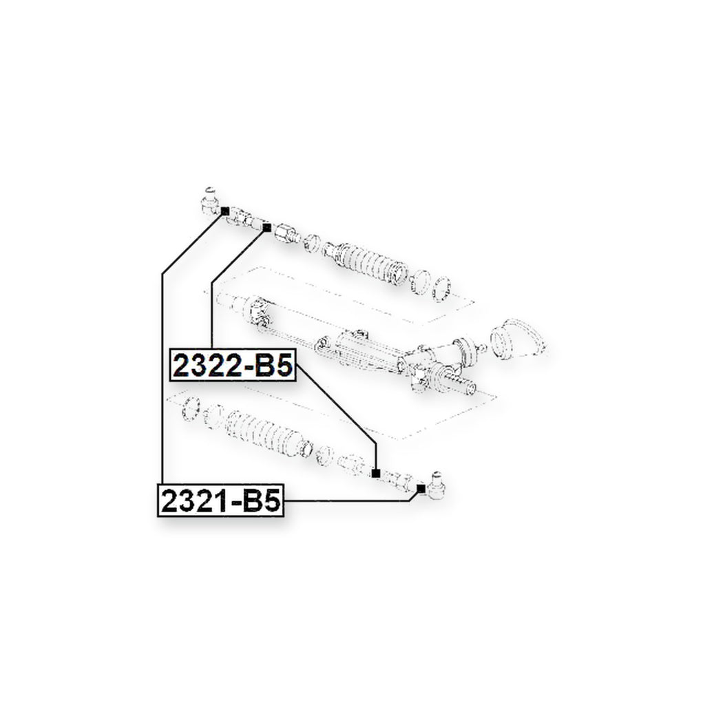 Volkswagen Passat Front Steering Tie Rod End