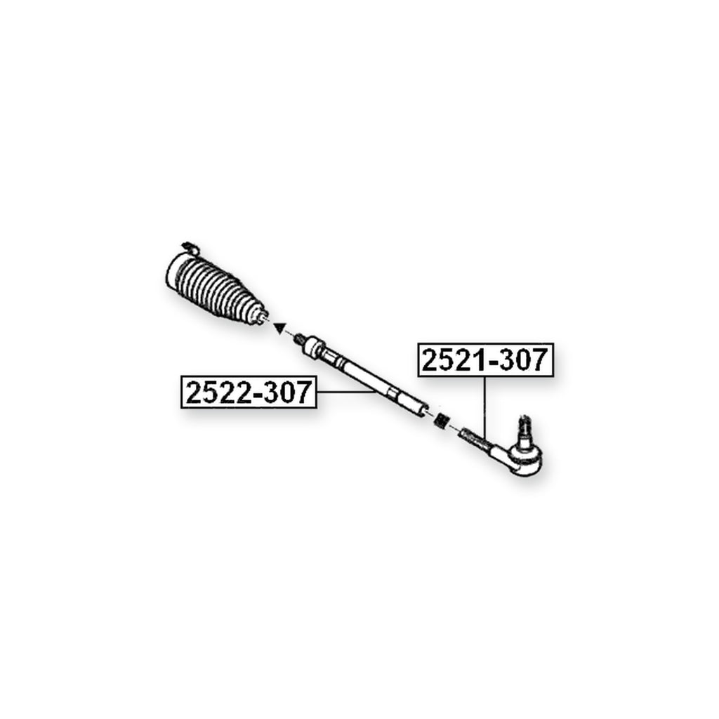 Citroen C Quatre Front Steering Tie Rod 2004-2011