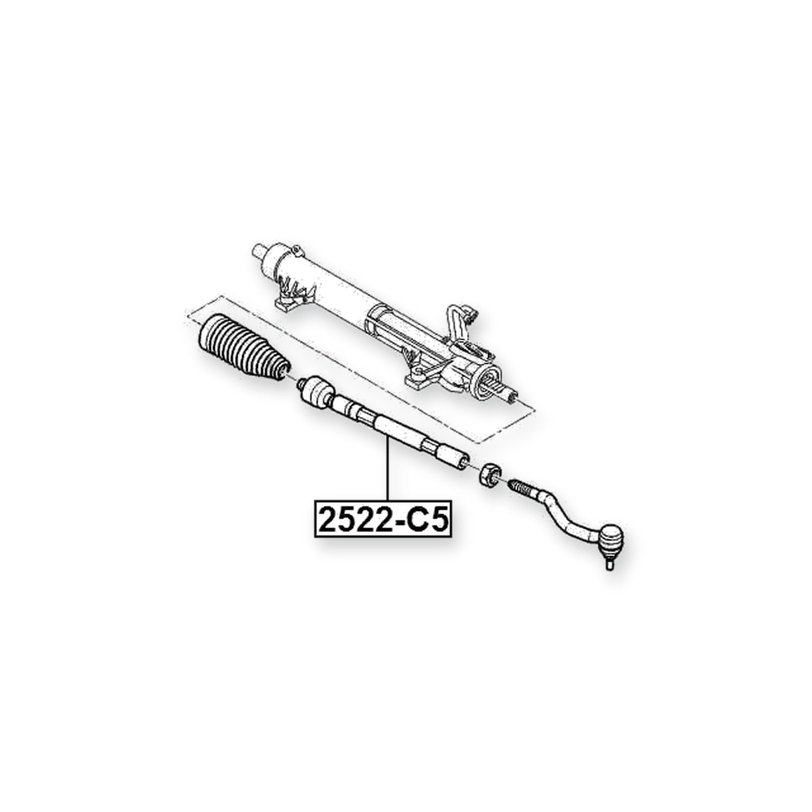 Citroen C5 Front Steering Tie Rod 2001-2008