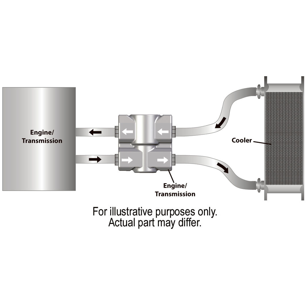 Derale Billet Style Aluminum Fluid Control Thermostat with 1/2" NPT ports