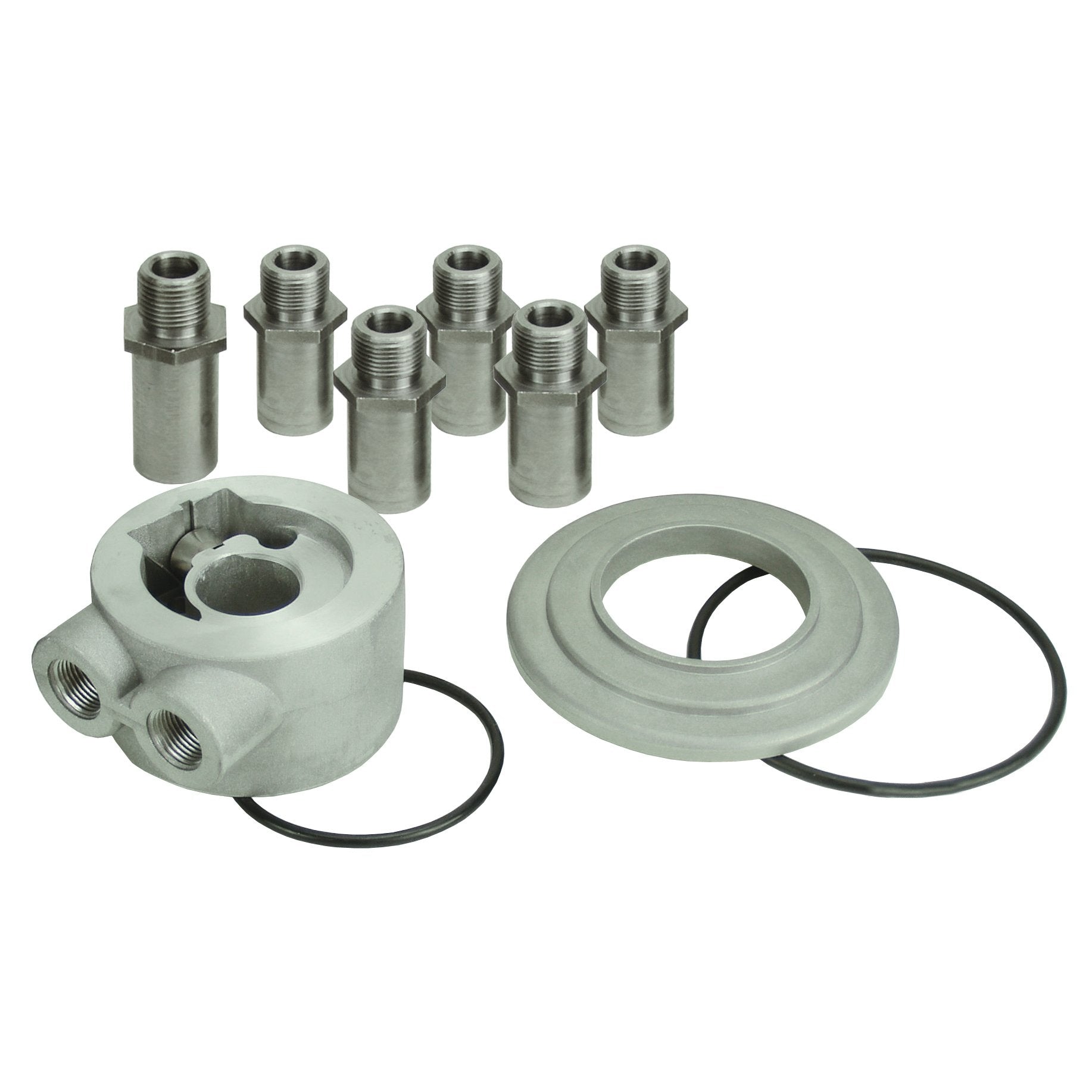 Derale Thermostatic Universal Oil Filter Cooler Engine Sandwich Adaptor Plate