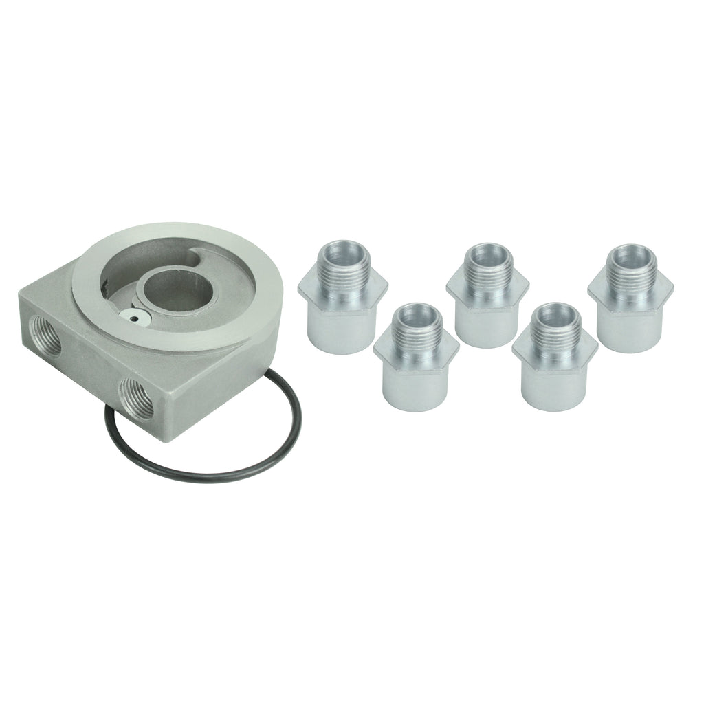 Derale Thermostatic Engine Oil Sandwich Adapter Kit Universal Fits many