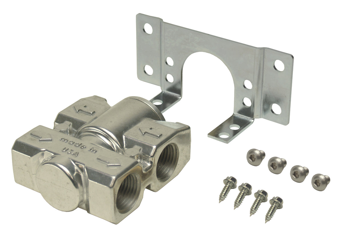 Derale Billet Aluminium Fluid Control Thermostat 1/2" NPT Ports & Bracket