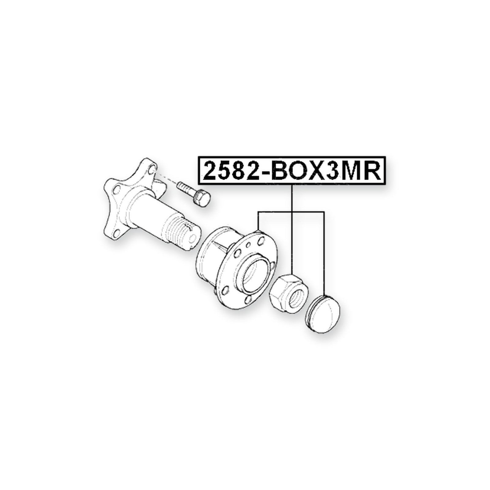 Citroen Jumper III/ Relay Rear Wheel Hub 2006-on