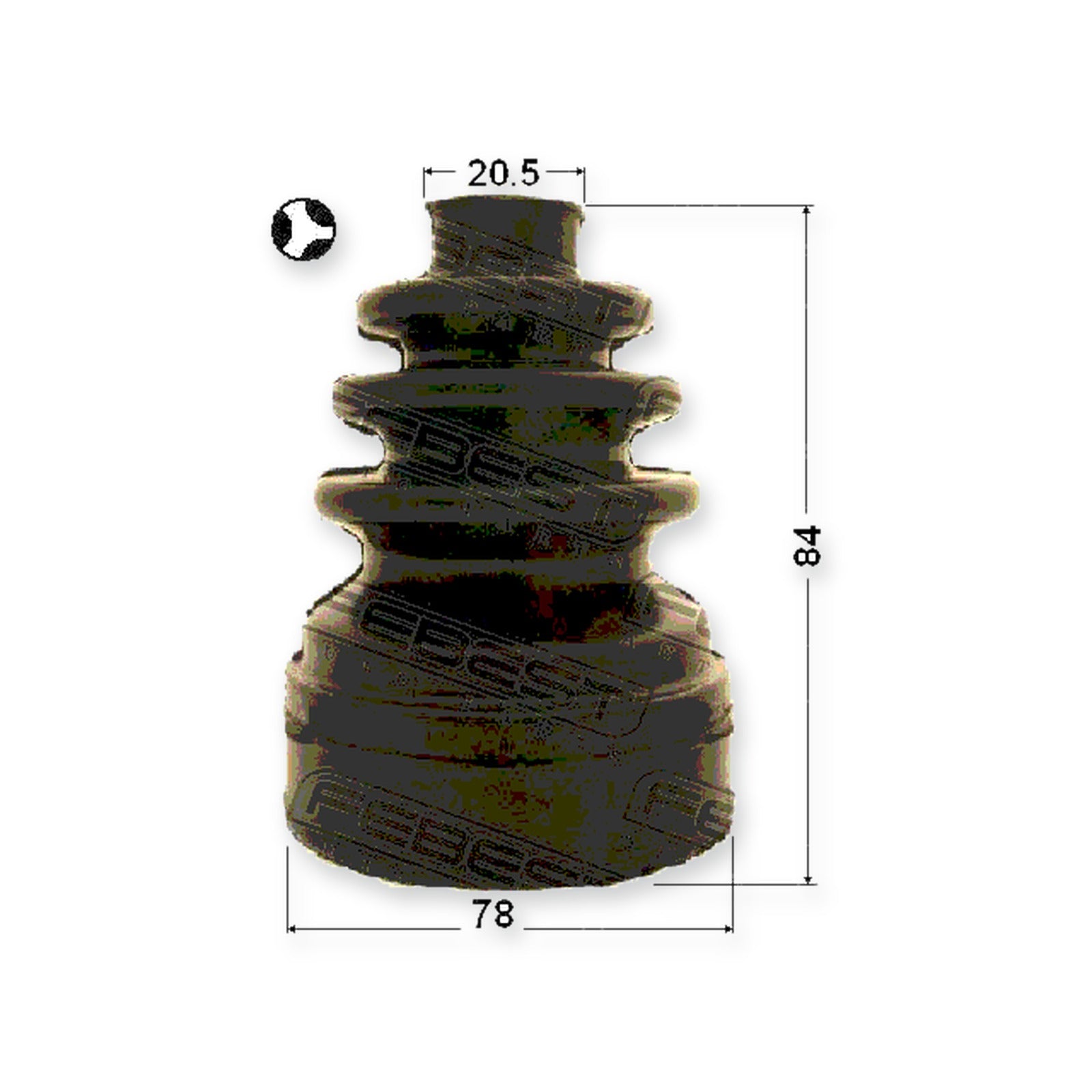 Volvo 240 Inner Boot CV Joint Kit 78X84X20.5