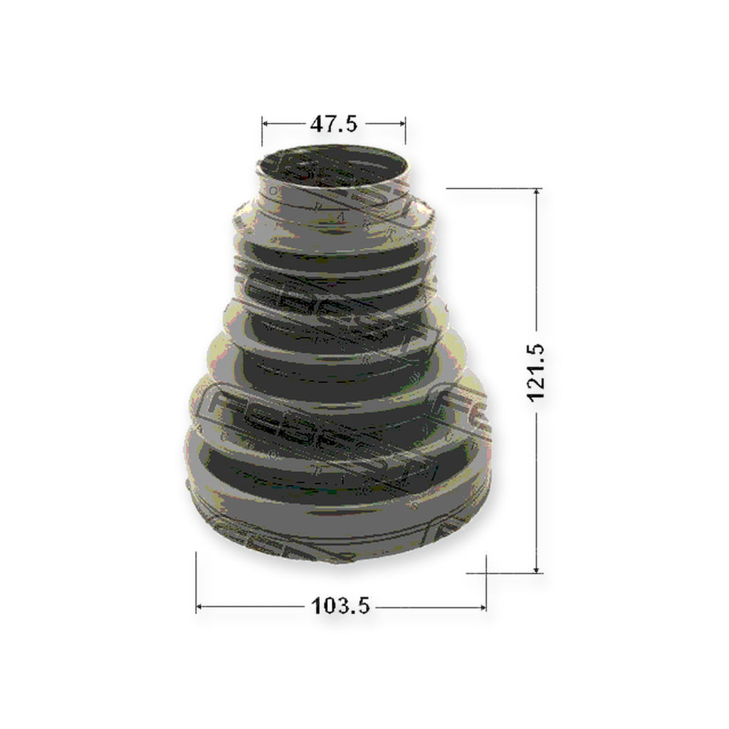 Volvo 240 Inner Boot CV Joint Kit Pvc 103.5X121.5X47.5