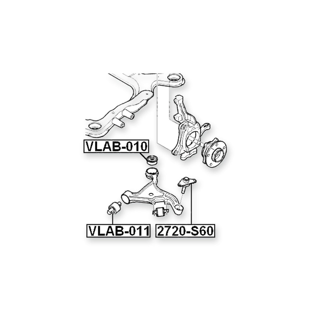 Volvo S60 Front Lower Ball Joint Arm