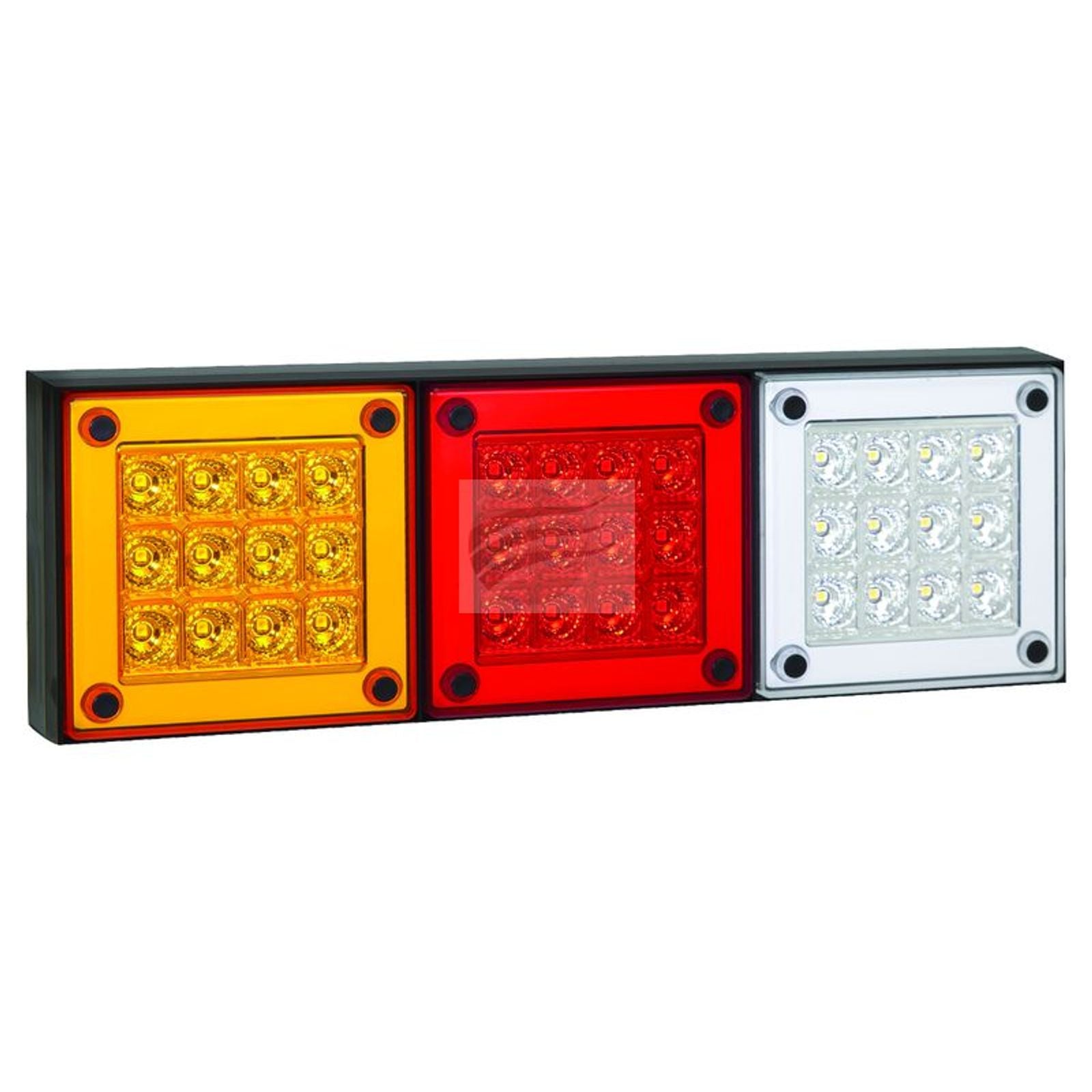 Mini Jumbo LED Stop/Tail/Ind/Rev Lamp 12/24V BLK Housing 0.4L