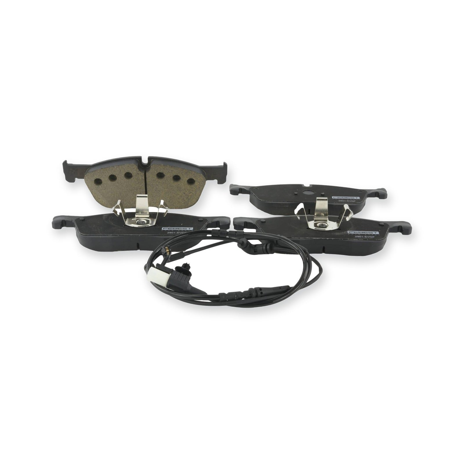 Jaguar Front Pad Kit, Disc Brake - (With Anti Squeal Shim, With Wear Sensor)