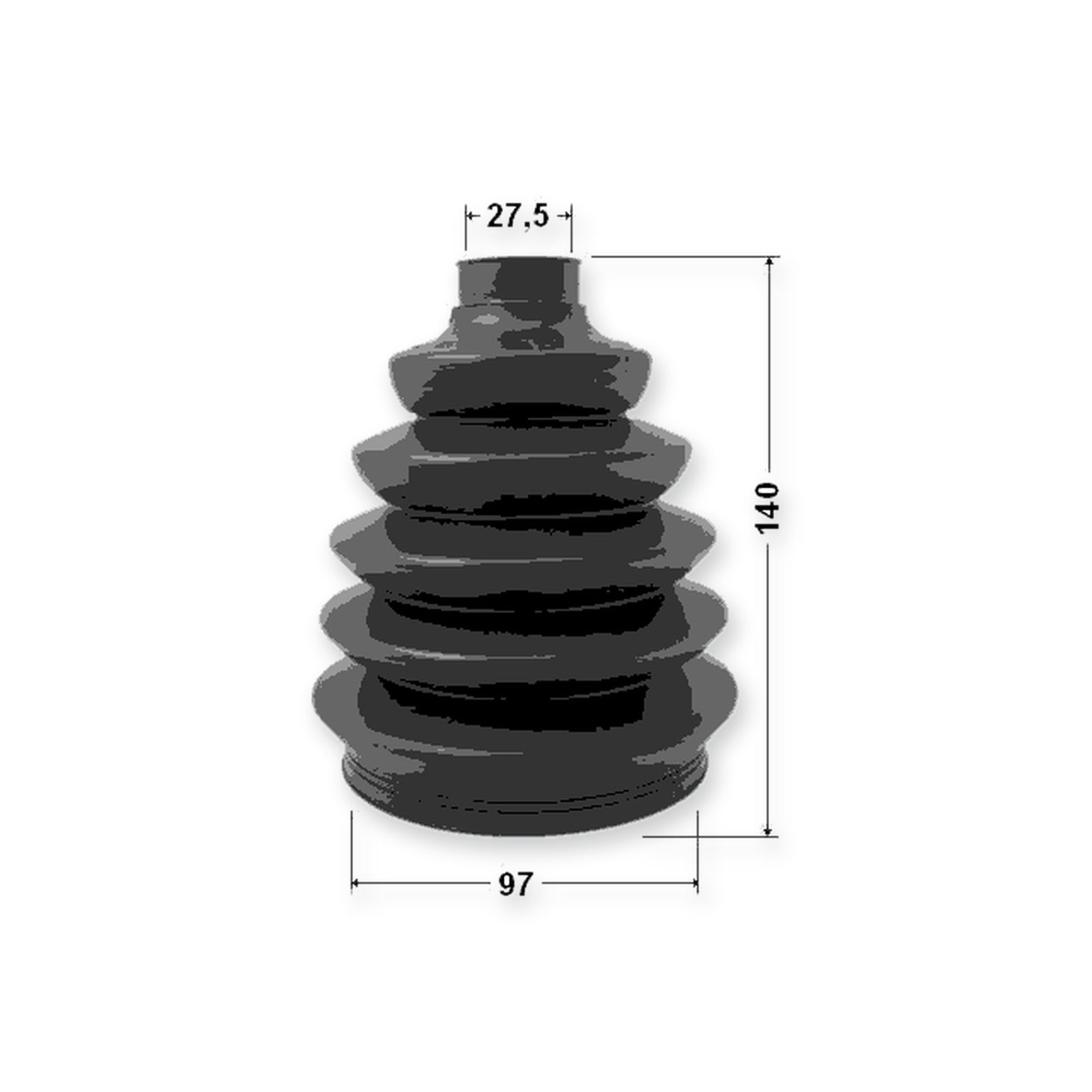 Ford Explorer Outer Boot CV Joint Kit Pvc 97X140X27.5 & More