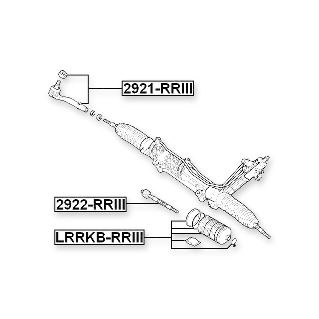 Land Rover Range Rover Front Steering Tie Rod End