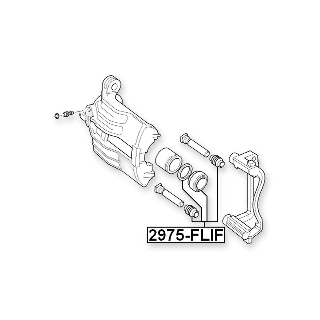 Land Rover Freelander Front Brake Caliper Repair Kit (Set For Two Sides)