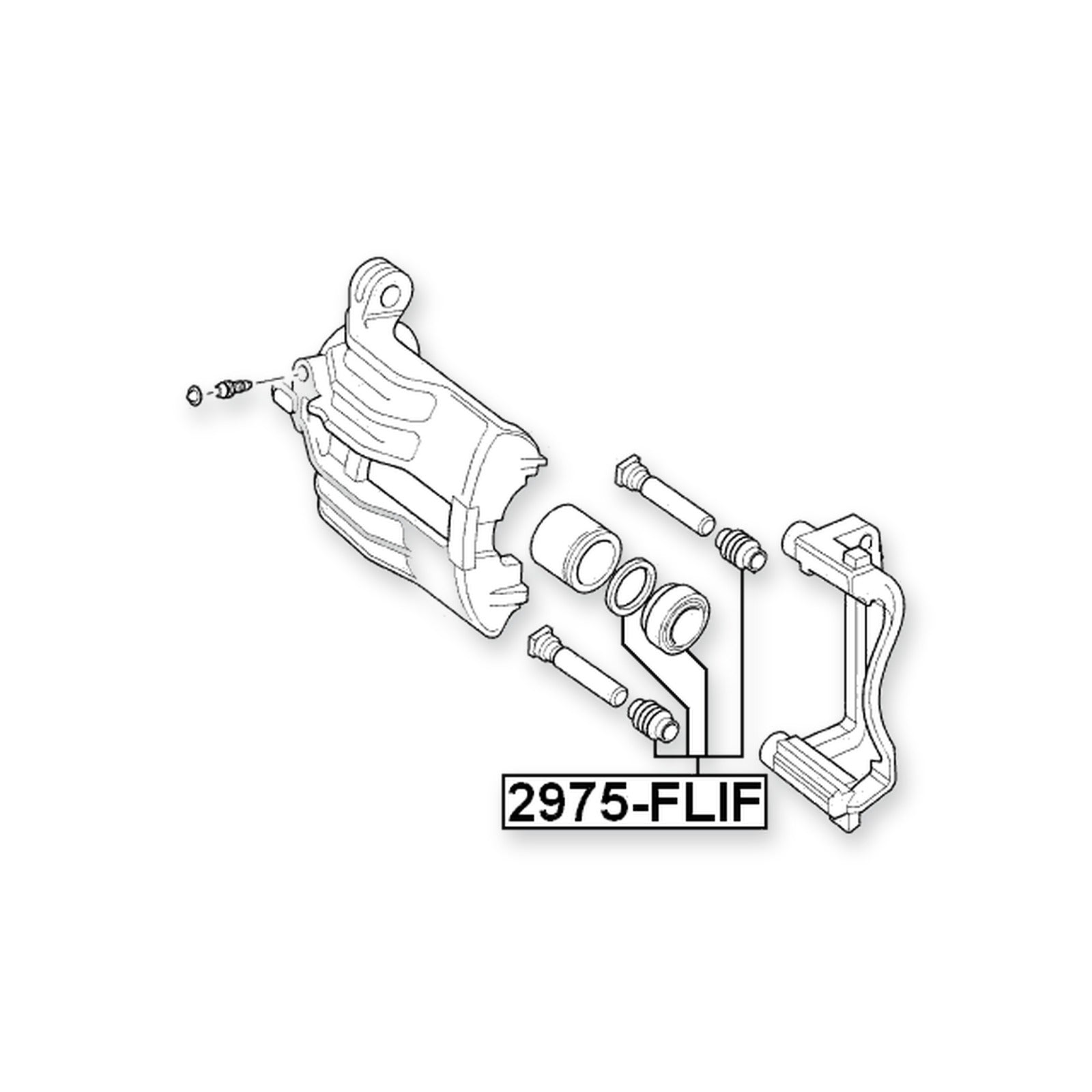 Land Rover Freelander Front Brake Caliper Repair Kit (Set For Two Sides)