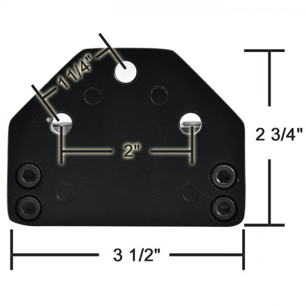 Derale Single Side Port Remote Filter Mount -10AN-7/8"-14 O-ring ports
