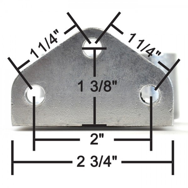 Derale Single Side Ports Remote Filter Mount 1/2"NPT ports, 13/16"-16 Thread