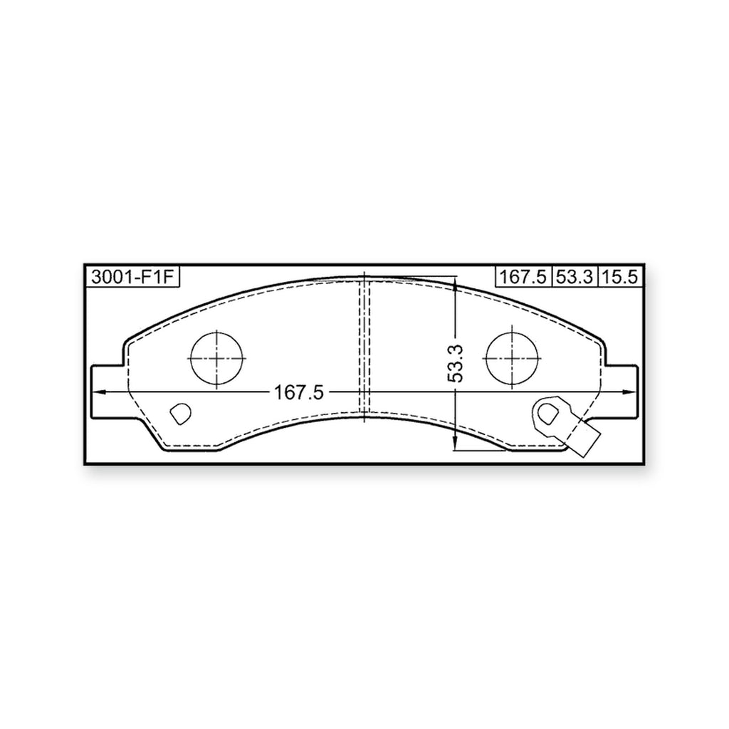 Isuzu Tfr/S Front Pad Kit, Disc Brake