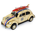 Nostalgic Art Automobelia Metal Collectable VW Beetle 53 with Surfboard