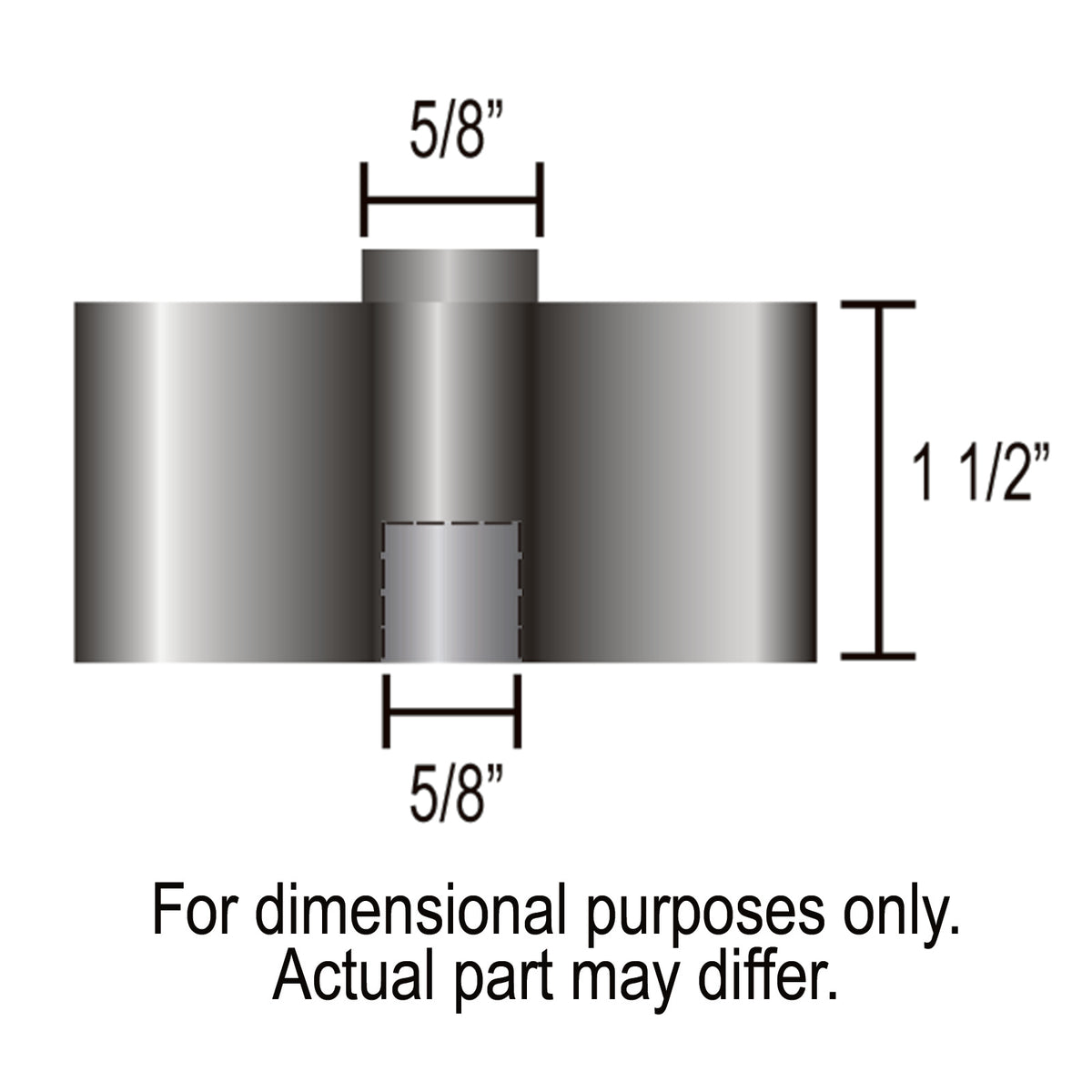 Derale Engine Fan Spacer 1.5" Thick (Female 5/8" Pilot) Aluminium Kit
