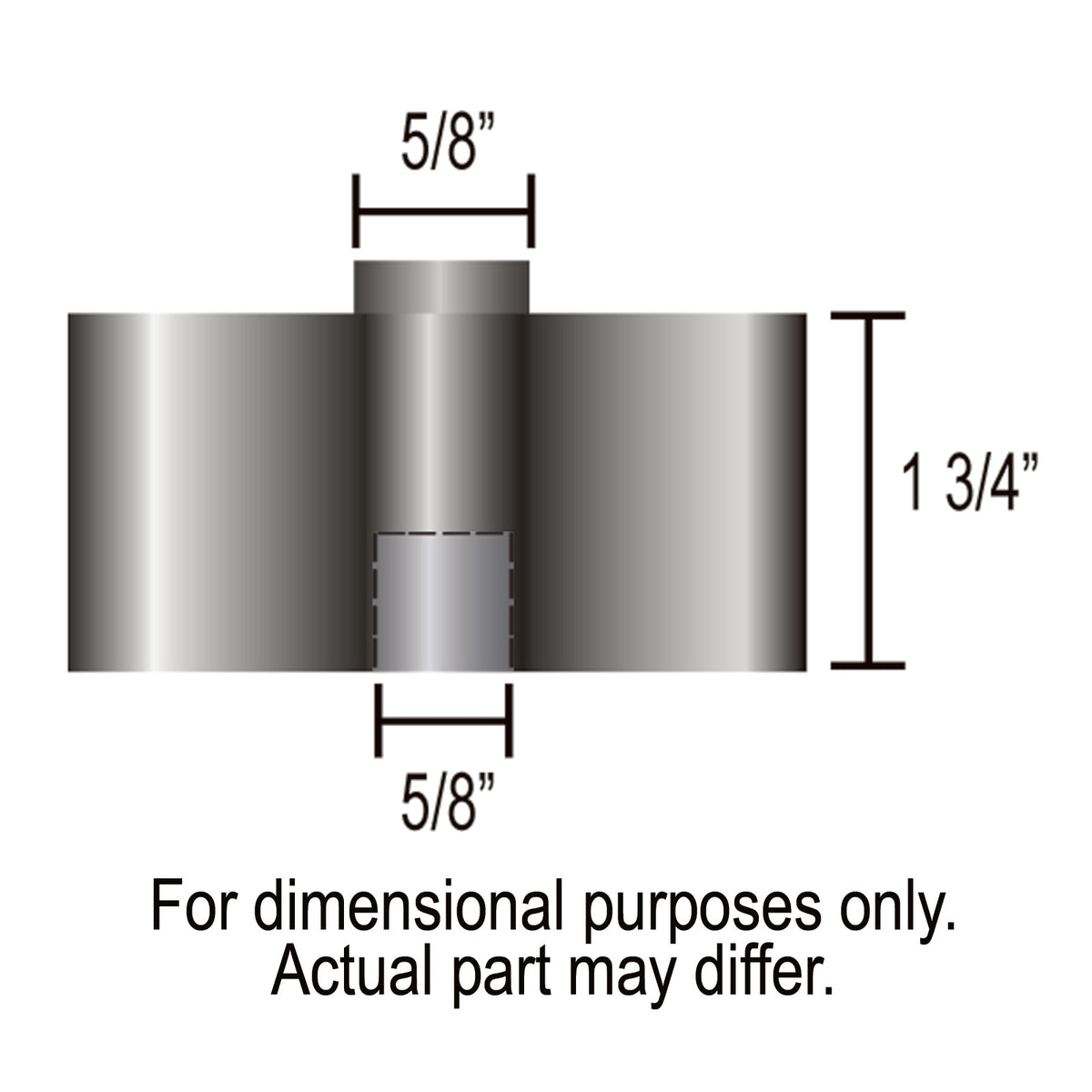 Derale Engine Fan Spacer 1.75" Thick (Female 5/8" Pilot) Aluminium Kit