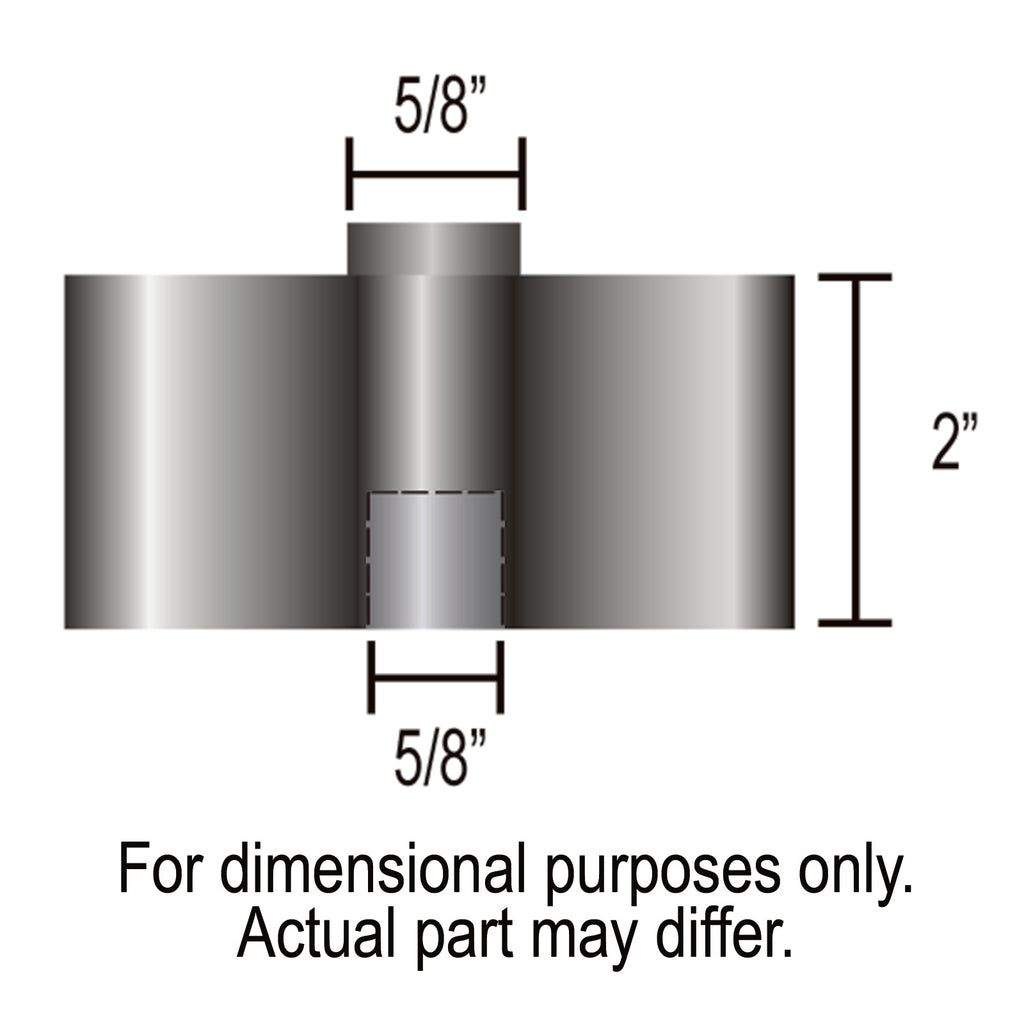 Derale Engine Fan Spacer 2" Thick (Female 5/8" Pilot) Aluminium Kit