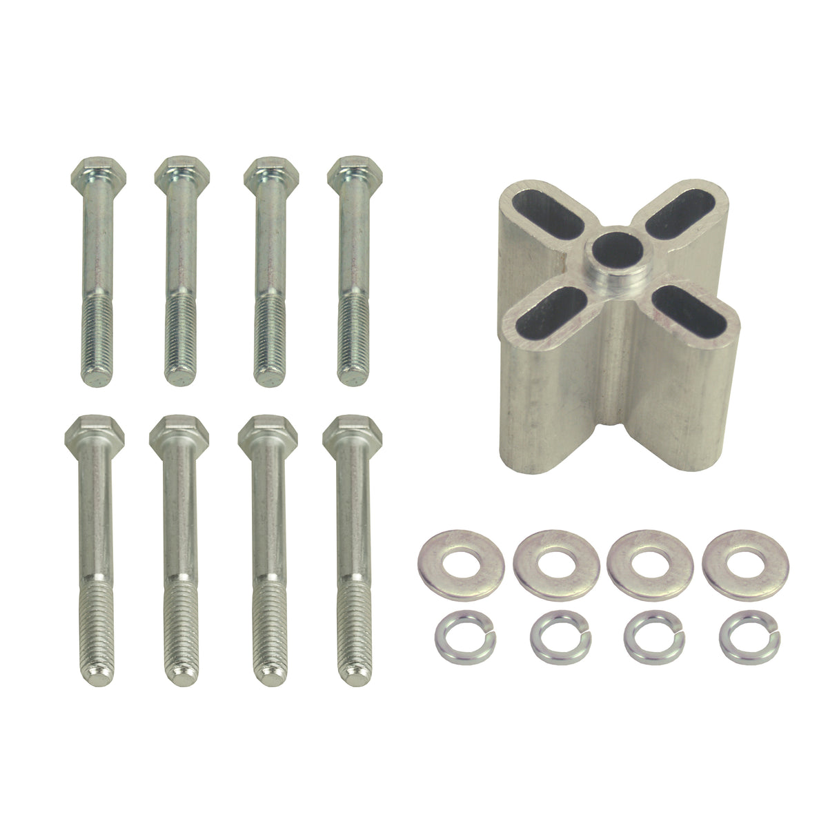 Derale Engine Fan Spacer 2" Thick (Female 5/8" Pilot) Aluminium Kit