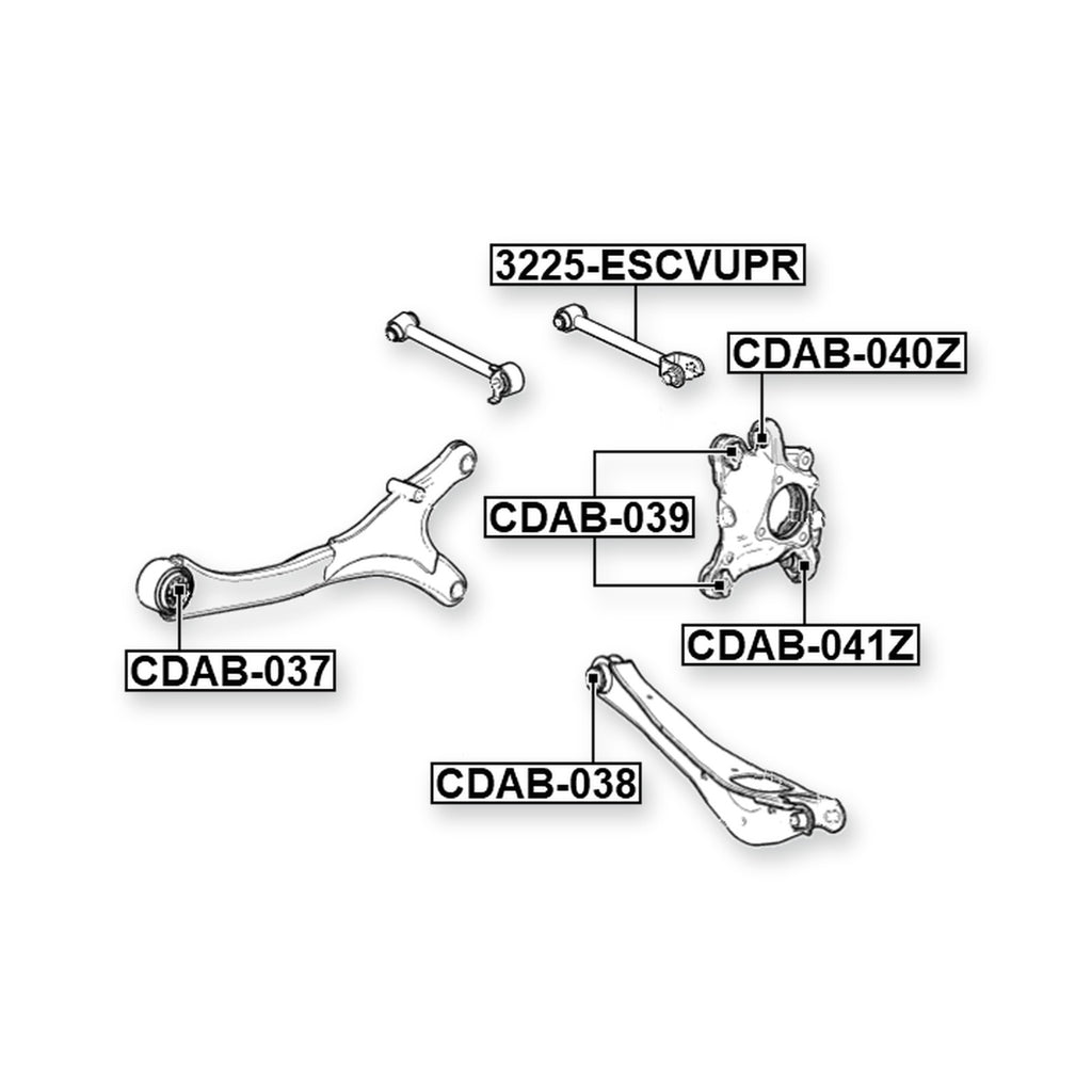 GMC Sierra Rear Upper Transverse Link