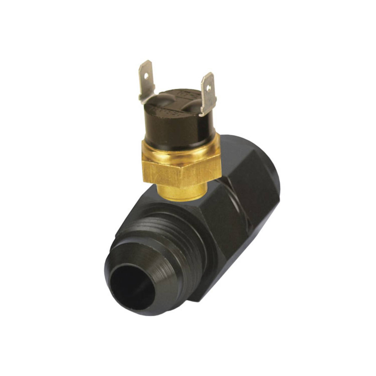 Derale In-Line Fan Control Thermostat Premium 180 Degree -8AN fittings