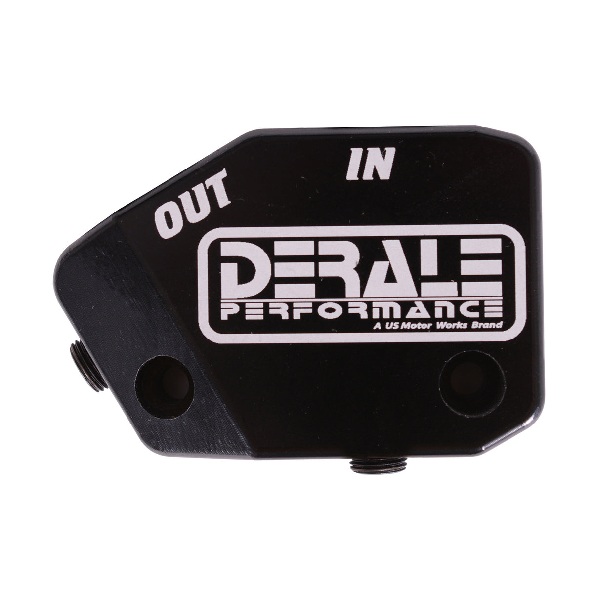 Derale Billet Aluminum LS Engine Non Thermostatic Adapter -10 ORB Inlet/Outlet