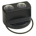 Derale Premium Engine Spin On Adapter with -10AN O-ring Ports, 3/4"-16 Engine