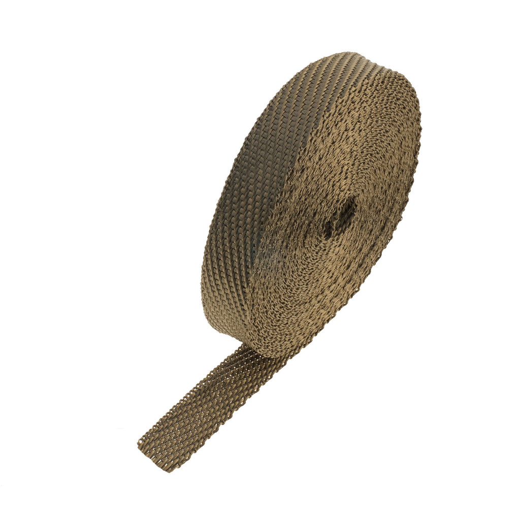 Heat Shield Lava Exhaust Wrap 25mm(1") Wide x 15mt(50ft) Roll 650⁰C Continuous