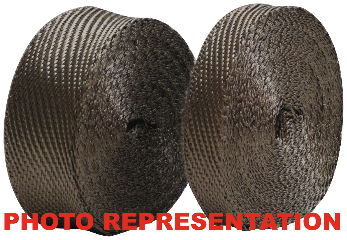 Heat Shield Lava Exhaust Wrap 25mm(1") Wide x 15mt(50ft) Roll 650⁰C Continuous